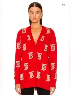 BURBERRY Salena All Over TB Cardigan